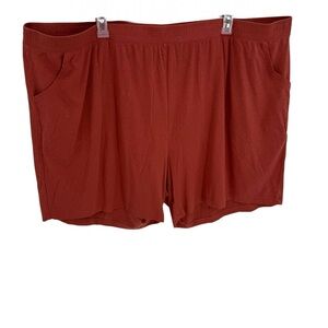 Universal Standard Pima Cotton Shorts Copper Brown Size 2XL (30-32) Pull On